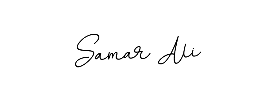 Make a beautiful signature design for name Samar Ali. With this signature (BallpointsItalic-DORy9) style, you can create a handwritten signature for free. Samar Ali signature style 11 images and pictures png