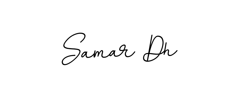 How to make Samar Dh name signature. Use BallpointsItalic-DORy9 style for creating short signs online. This is the latest handwritten sign. Samar Dh signature style 11 images and pictures png