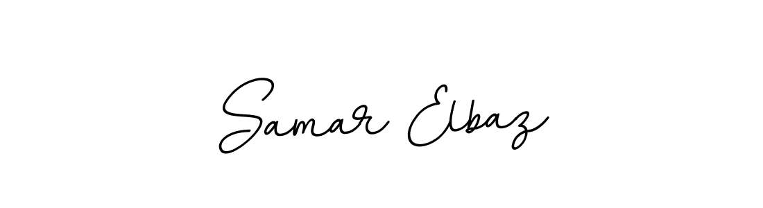 Create a beautiful signature design for name Samar Elbaz. With this signature (BallpointsItalic-DORy9) fonts, you can make a handwritten signature for free. Samar Elbaz signature style 11 images and pictures png