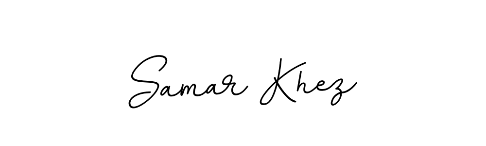 Use a signature maker to create a handwritten signature online. With this signature software, you can design (BallpointsItalic-DORy9) your own signature for name Samar Khez. Samar Khez signature style 11 images and pictures png