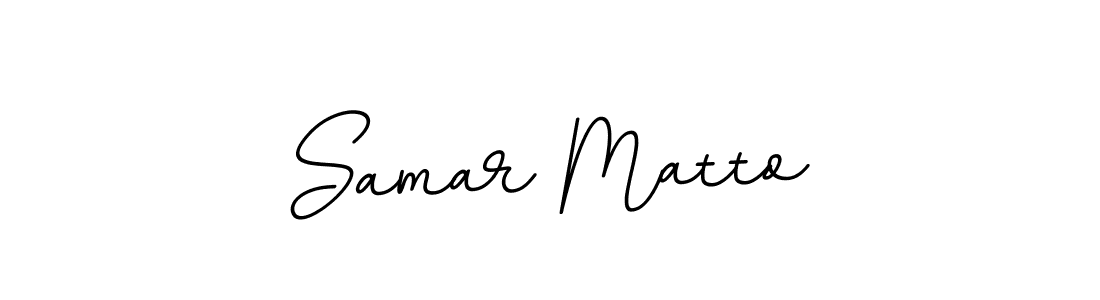 Samar Matto stylish signature style. Best Handwritten Sign (BallpointsItalic-DORy9) for my name. Handwritten Signature Collection Ideas for my name Samar Matto. Samar Matto signature style 11 images and pictures png