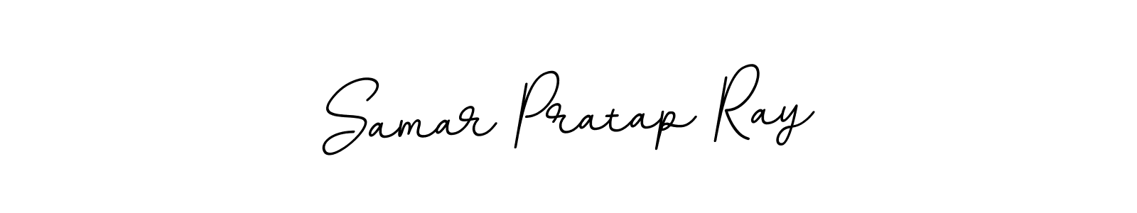 Make a beautiful signature design for name Samar Pratap Ray. With this signature (BallpointsItalic-DORy9) style, you can create a handwritten signature for free. Samar Pratap Ray signature style 11 images and pictures png