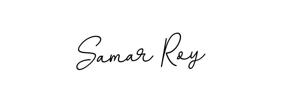 Design your own signature with our free online signature maker. With this signature software, you can create a handwritten (BallpointsItalic-DORy9) signature for name Samar Roy. Samar Roy signature style 11 images and pictures png