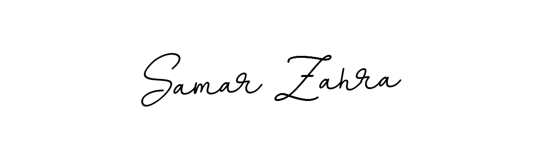 How to make Samar Zahra name signature. Use BallpointsItalic-DORy9 style for creating short signs online. This is the latest handwritten sign. Samar Zahra signature style 11 images and pictures png