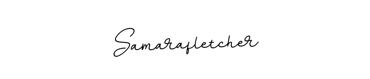 Create a beautiful signature design for name Samarafletcher. With this signature (BallpointsItalic-DORy9) fonts, you can make a handwritten signature for free. Samarafletcher signature style 11 images and pictures png