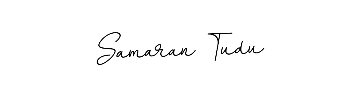 Design your own signature with our free online signature maker. With this signature software, you can create a handwritten (BallpointsItalic-DORy9) signature for name Samaran Tudu. Samaran Tudu signature style 11 images and pictures png