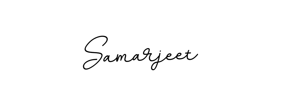 Make a beautiful signature design for name Samarjeet. With this signature (BallpointsItalic-DORy9) style, you can create a handwritten signature for free. Samarjeet signature style 11 images and pictures png