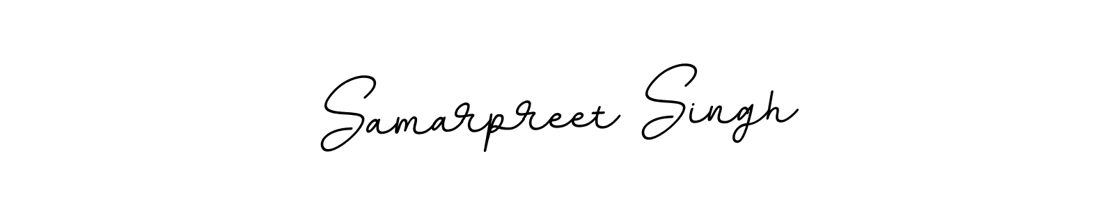 How to make Samarpreet Singh name signature. Use BallpointsItalic-DORy9 style for creating short signs online. This is the latest handwritten sign. Samarpreet Singh signature style 11 images and pictures png