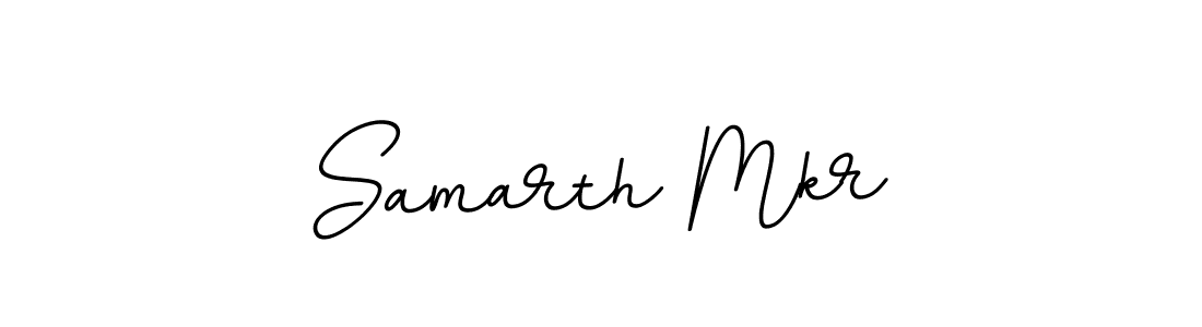 How to make Samarth Mkr name signature. Use BallpointsItalic-DORy9 style for creating short signs online. This is the latest handwritten sign. Samarth Mkr signature style 11 images and pictures png