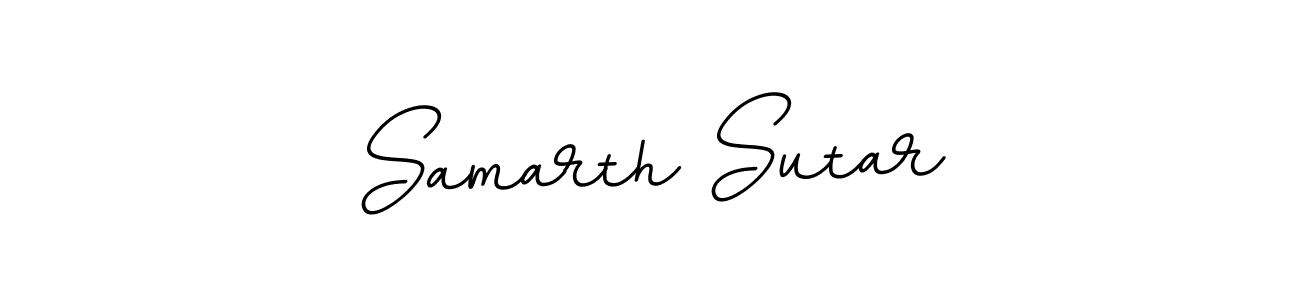 Make a beautiful signature design for name Samarth Sutar. With this signature (BallpointsItalic-DORy9) style, you can create a handwritten signature for free. Samarth Sutar signature style 11 images and pictures png