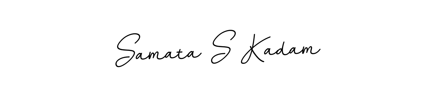 The best way (BallpointsItalic-DORy9) to make a short signature is to pick only two or three words in your name. The name Samata S Kadam include a total of six letters. For converting this name. Samata S Kadam signature style 11 images and pictures png