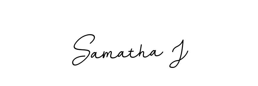 BallpointsItalic-DORy9 is a professional signature style that is perfect for those who want to add a touch of class to their signature. It is also a great choice for those who want to make their signature more unique. Get Samatha J name to fancy signature for free. Samatha J signature style 11 images and pictures png