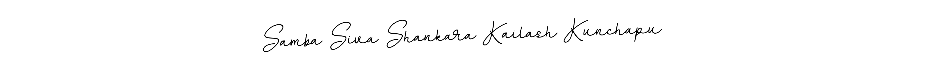 You can use this online signature creator to create a handwritten signature for the name Samba Siva Shankara Kailash Kunchapu. This is the best online autograph maker. Samba Siva Shankara Kailash Kunchapu signature style 11 images and pictures png