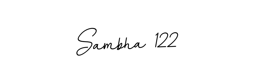 if you are searching for the best signature style for your name Sambha 122. so please give up your signature search. here we have designed multiple signature styles  using BallpointsItalic-DORy9. Sambha 122 signature style 11 images and pictures png