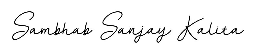 Create an unforgettable impression when signing with Sambhab Sanjay Kalita name styled in BallpointsItalic-DORy9 typography. 100% free online generator. Sambhab Sanjay Kalita signature style 11 images and pictures png