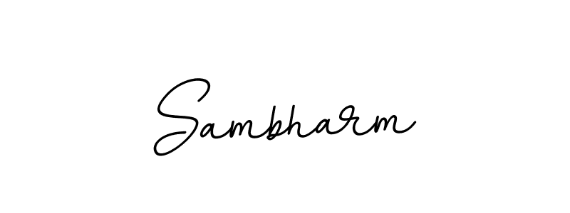 It looks lik you need a new signature style for name Sambharm. Design unique handwritten (BallpointsItalic-DORy9) signature with our free signature maker in just a few clicks. Sambharm signature style 11 images and pictures png