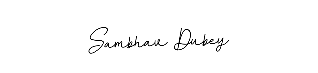 You should practise on your own different ways (BallpointsItalic-DORy9) to write your name (Sambhav Dubey) in signature. don't let someone else do it for you. Sambhav Dubey signature style 11 images and pictures png