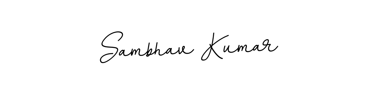 Create a beautiful signature design for name Sambhav Kumar. With this signature (BallpointsItalic-DORy9) fonts, you can make a handwritten signature for free. Sambhav Kumar signature style 11 images and pictures png