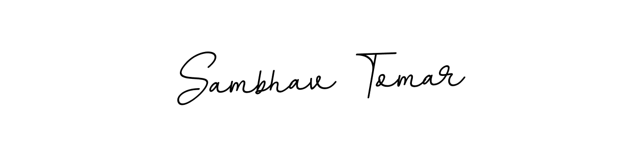 Also we have Sambhav Tomar name is the best signature style. Create professional handwritten signature collection using BallpointsItalic-DORy9 autograph style. Sambhav Tomar signature style 11 images and pictures png