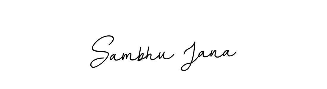 You should practise on your own different ways (BallpointsItalic-DORy9) to write your name (Sambhu Jana) in signature. don't let someone else do it for you. Sambhu Jana signature style 11 images and pictures png