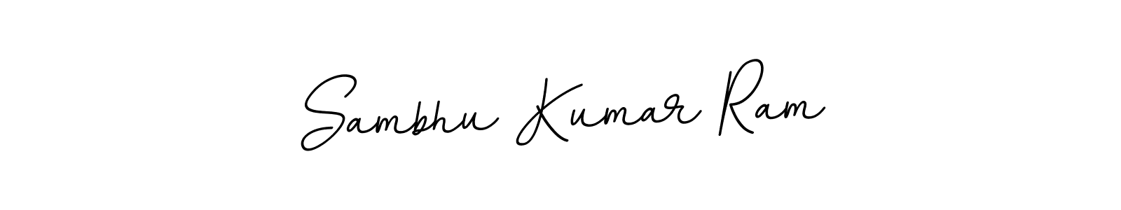 The best way (BallpointsItalic-DORy9) to make a short signature is to pick only two or three words in your name. The name Sambhu Kumar Ram include a total of six letters. For converting this name. Sambhu Kumar Ram signature style 11 images and pictures png