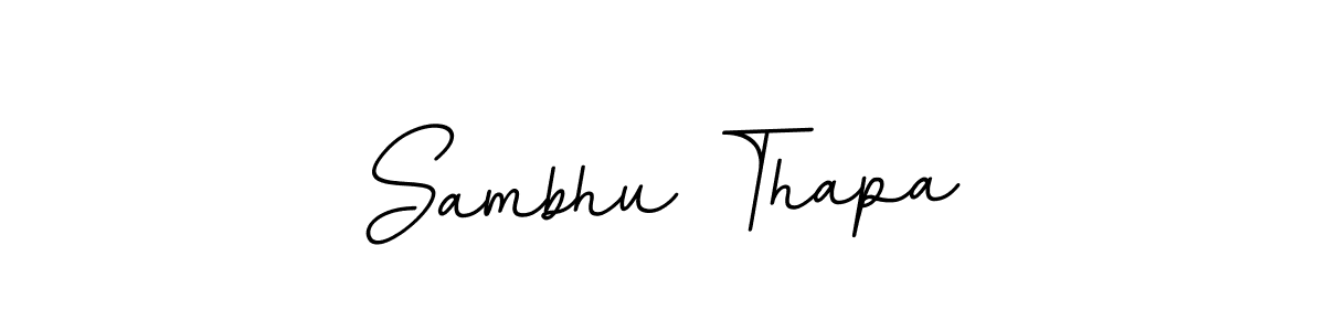 Sambhu Thapa stylish signature style. Best Handwritten Sign (BallpointsItalic-DORy9) for my name. Handwritten Signature Collection Ideas for my name Sambhu Thapa. Sambhu Thapa signature style 11 images and pictures png