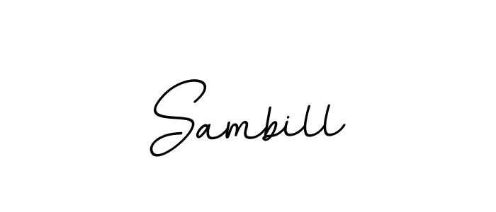 Sambill stylish signature style. Best Handwritten Sign (BallpointsItalic-DORy9) for my name. Handwritten Signature Collection Ideas for my name Sambill. Sambill signature style 11 images and pictures png