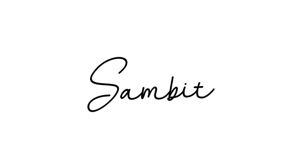 Design your own signature with our free online signature maker. With this signature software, you can create a handwritten (BallpointsItalic-DORy9) signature for name Sambit. Sambit signature style 11 images and pictures png