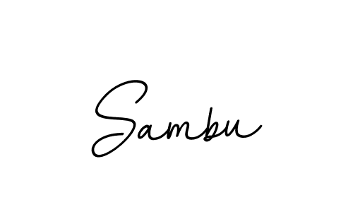 Create a beautiful signature design for name Sambu. With this signature (BallpointsItalic-DORy9) fonts, you can make a handwritten signature for free. Sambu signature style 11 images and pictures png