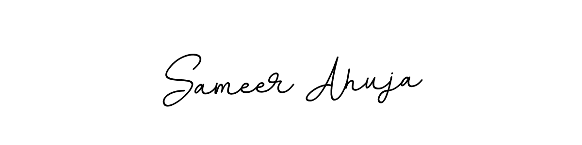 Sameer Ahuja stylish signature style. Best Handwritten Sign (BallpointsItalic-DORy9) for my name. Handwritten Signature Collection Ideas for my name Sameer Ahuja. Sameer Ahuja signature style 11 images and pictures png