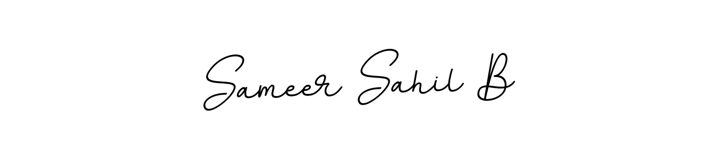 Here are the top 10 professional signature styles for the name Sameer Sahil B. These are the best autograph styles you can use for your name. Sameer Sahil B signature style 11 images and pictures png