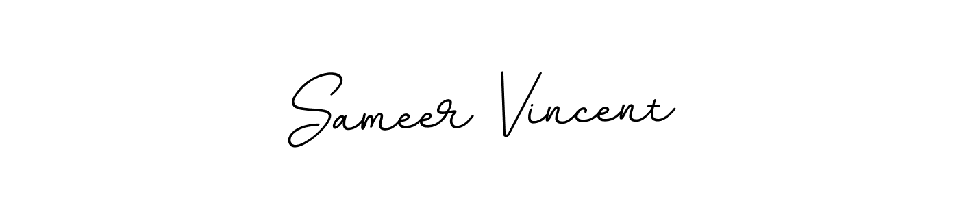 Create a beautiful signature design for name Sameer Vincent. With this signature (BallpointsItalic-DORy9) fonts, you can make a handwritten signature for free. Sameer Vincent signature style 11 images and pictures png