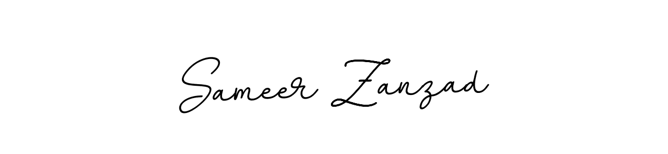 Create a beautiful signature design for name Sameer Zanzad. With this signature (BallpointsItalic-DORy9) fonts, you can make a handwritten signature for free. Sameer Zanzad signature style 11 images and pictures png