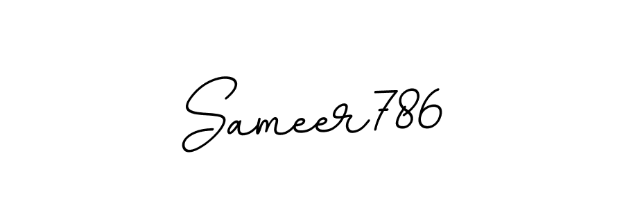 You should practise on your own different ways (BallpointsItalic-DORy9) to write your name (Sameer786) in signature. don't let someone else do it for you. Sameer786 signature style 11 images and pictures png