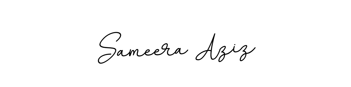 You should practise on your own different ways (BallpointsItalic-DORy9) to write your name (Sameera Aziz) in signature. don't let someone else do it for you. Sameera Aziz signature style 11 images and pictures png