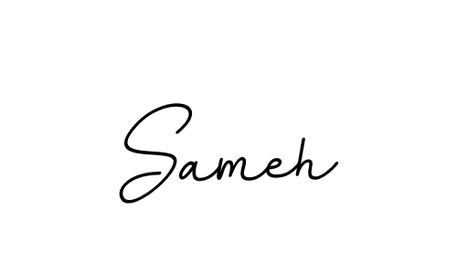 The best way (BallpointsItalic-DORy9) to make a short signature is to pick only two or three words in your name. The name Sameh include a total of six letters. For converting this name. Sameh signature style 11 images and pictures png