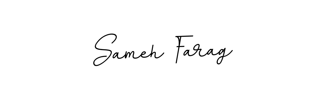 Use a signature maker to create a handwritten signature online. With this signature software, you can design (BallpointsItalic-DORy9) your own signature for name Sameh Farag. Sameh Farag signature style 11 images and pictures png