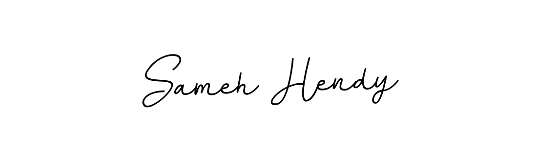 Sameh Hendy stylish signature style. Best Handwritten Sign (BallpointsItalic-DORy9) for my name. Handwritten Signature Collection Ideas for my name Sameh Hendy. Sameh Hendy signature style 11 images and pictures png