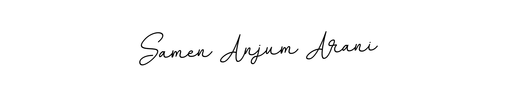 Also we have Samen Anjum Arani name is the best signature style. Create professional handwritten signature collection using BallpointsItalic-DORy9 autograph style. Samen Anjum Arani signature style 11 images and pictures png