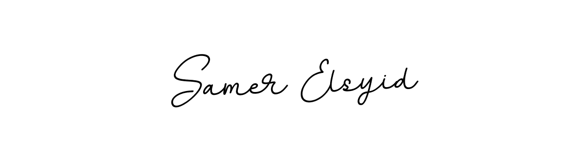 The best way (BallpointsItalic-DORy9) to make a short signature is to pick only two or three words in your name. The name Samer Elsyid include a total of six letters. For converting this name. Samer Elsyid signature style 11 images and pictures png