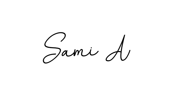 Make a beautiful signature design for name Sami A. With this signature (BallpointsItalic-DORy9) style, you can create a handwritten signature for free. Sami A signature style 11 images and pictures png