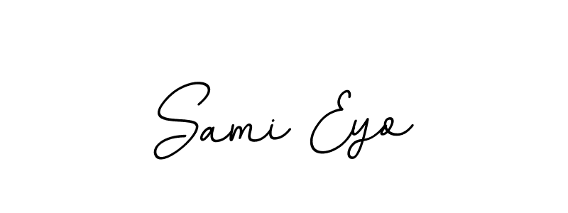 Create a beautiful signature design for name Sami Eyo. With this signature (BallpointsItalic-DORy9) fonts, you can make a handwritten signature for free. Sami Eyo signature style 11 images and pictures png