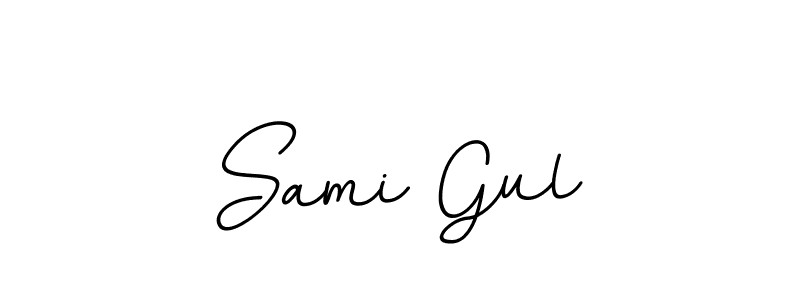 You should practise on your own different ways (BallpointsItalic-DORy9) to write your name (Sami Gul) in signature. don't let someone else do it for you. Sami Gul signature style 11 images and pictures png