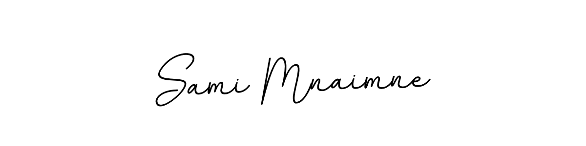How to make Sami Mnaimne name signature. Use BallpointsItalic-DORy9 style for creating short signs online. This is the latest handwritten sign. Sami Mnaimne signature style 11 images and pictures png