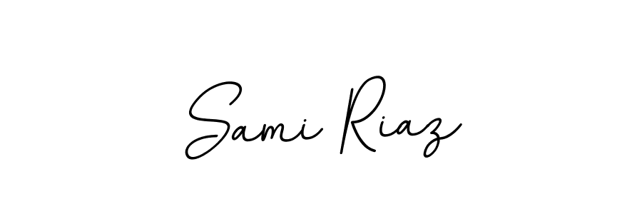 You should practise on your own different ways (BallpointsItalic-DORy9) to write your name (Sami Riaz) in signature. don't let someone else do it for you. Sami Riaz signature style 11 images and pictures png