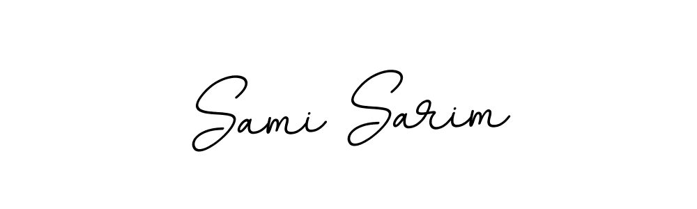 How to make Sami Sarim name signature. Use BallpointsItalic-DORy9 style for creating short signs online. This is the latest handwritten sign. Sami Sarim signature style 11 images and pictures png
