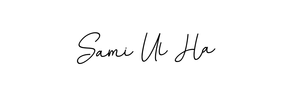 Sami Ul Ha stylish signature style. Best Handwritten Sign (BallpointsItalic-DORy9) for my name. Handwritten Signature Collection Ideas for my name Sami Ul Ha. Sami Ul Ha signature style 11 images and pictures png