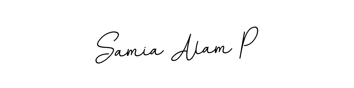 Also we have Samia Alam P name is the best signature style. Create professional handwritten signature collection using BallpointsItalic-DORy9 autograph style. Samia Alam P signature style 11 images and pictures png