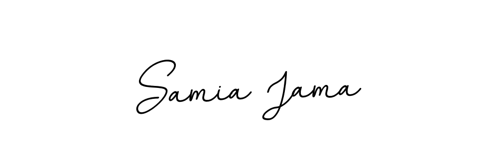 Use a signature maker to create a handwritten signature online. With this signature software, you can design (BallpointsItalic-DORy9) your own signature for name Samia Jama. Samia Jama signature style 11 images and pictures png