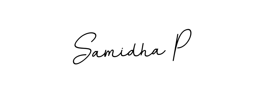 It looks lik you need a new signature style for name Samidha P. Design unique handwritten (BallpointsItalic-DORy9) signature with our free signature maker in just a few clicks. Samidha P signature style 11 images and pictures png